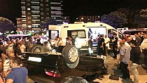 Araba refüje çarptı - haberi