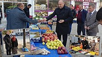 Başkan pazarı gezdi - haberi