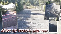 Beton yol denemesi - haberi