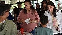 Çocuklarla eğlendi - haberi