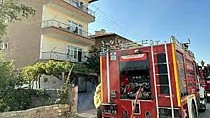 Evde yangın çıktı - haberi