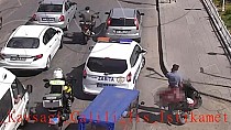 Kurye fazla kaçamadı