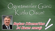 Öğretmenlere tebrik - haberi
