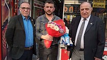 Örnek esnafa tebrik - haberi