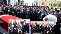 Şehit cenazesine katıldı - haberi