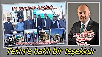 Teşekkürü hak etti - haberi