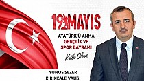 Vali'den 19 Mayıs mesajı - haberi